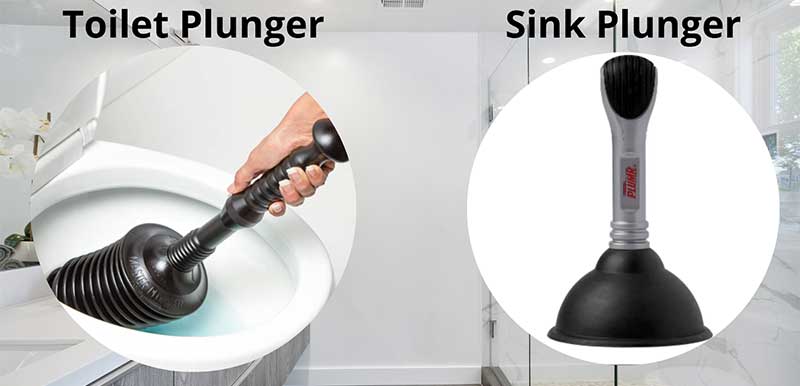 Toilet Plunger vs. Sink Plunger